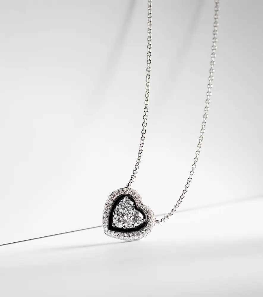 Kamyen Heart 18kt white gold pendant necklace with diamonds | Thumbnail 5 Kamyen Heart 18kt white gold pendant necklace with diamonds | Thumbnail 5
