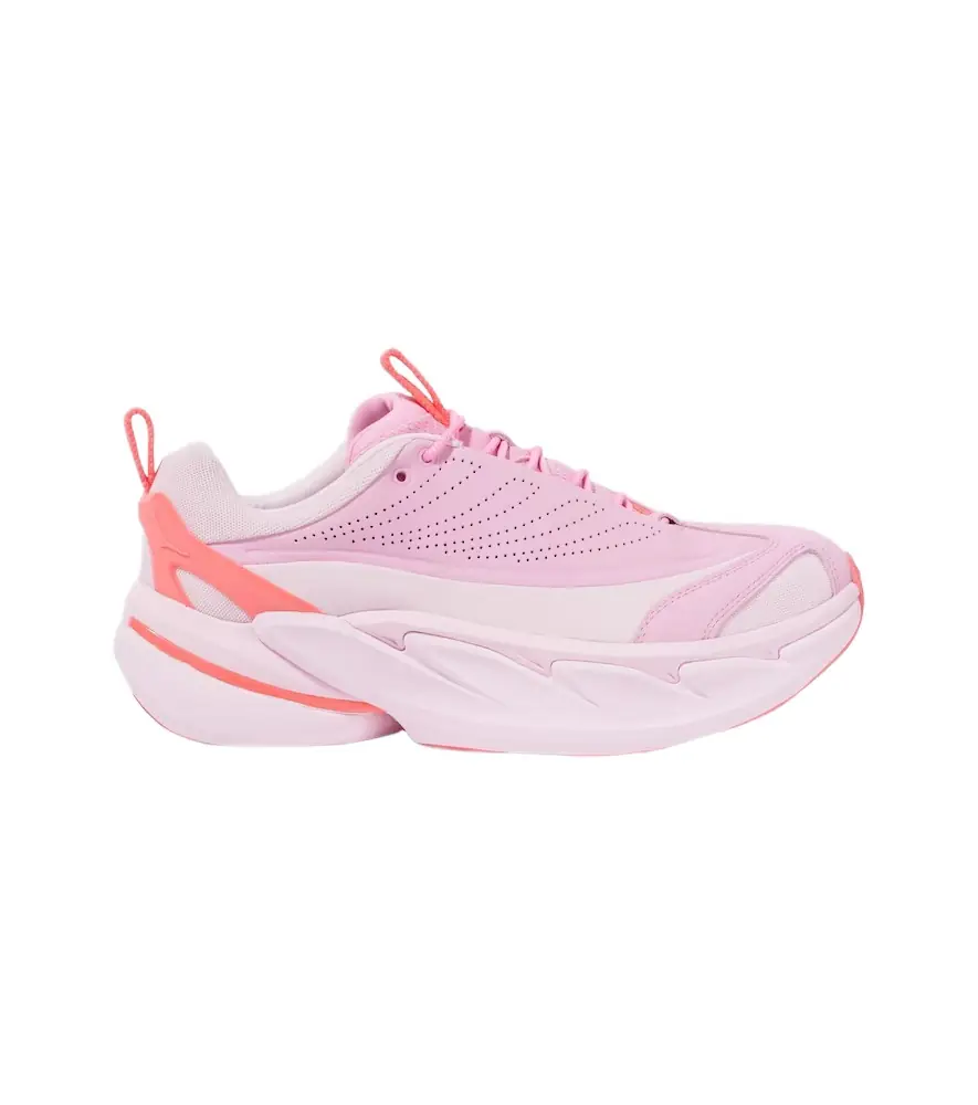 Hoka One One Elevon X leather and mesh sneakers