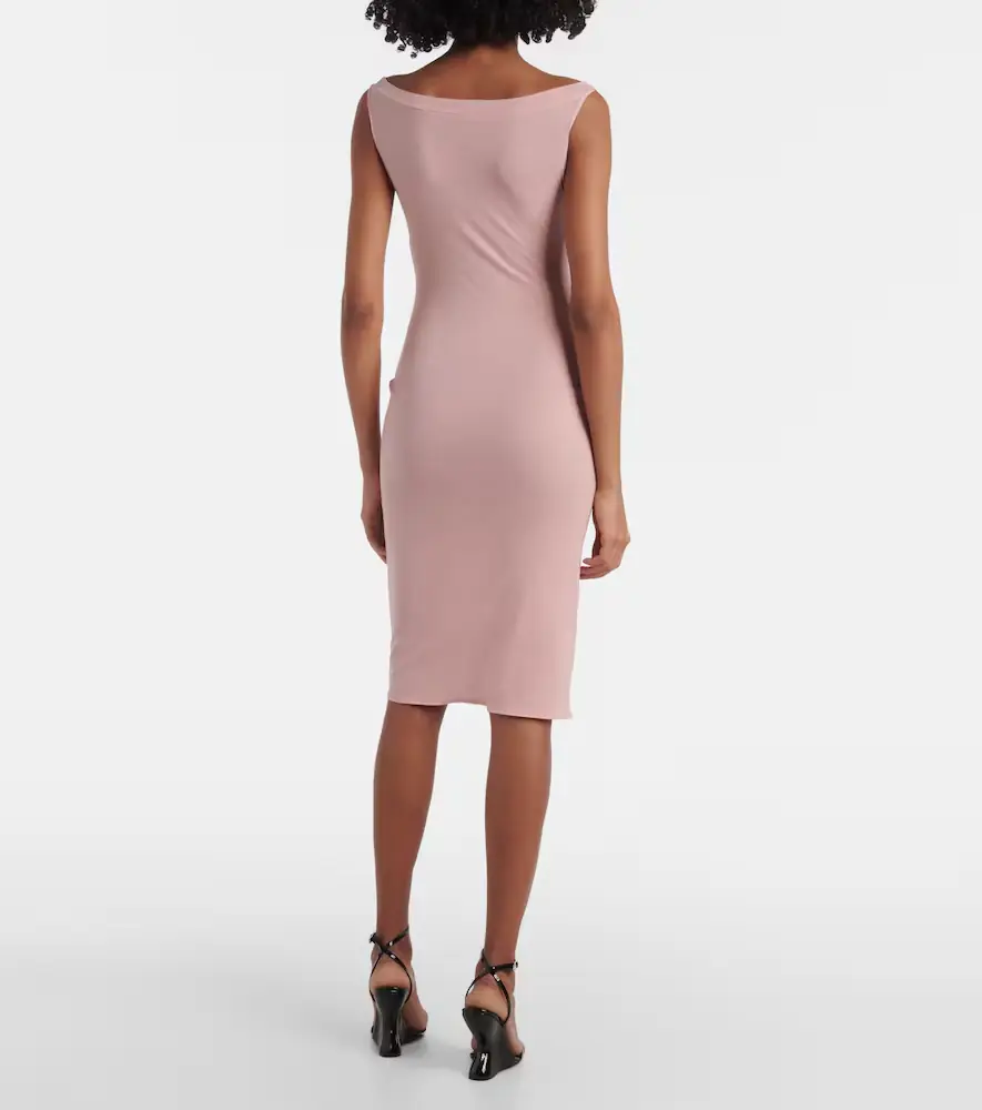 Magda Butrym Floral-appliqué silk-blend bustier dress | Thumbnail 3