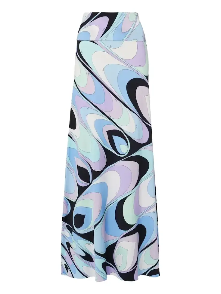 Jersey satin maxi skirt Jersey satin maxi skirt