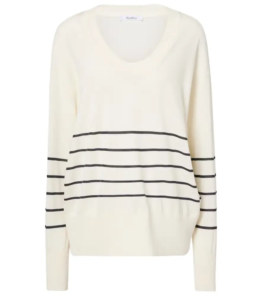 Max Mara Levante striped cotton and silk sweater | Image 1 Max Mara Levante striped cotton and silk sweater | Image 1