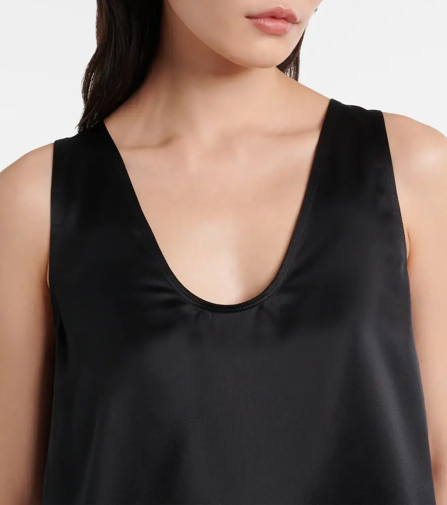 Max Mara Filly silk tank top | Thumbnail 4 Max Mara Filly silk tank top | Thumbnail 4