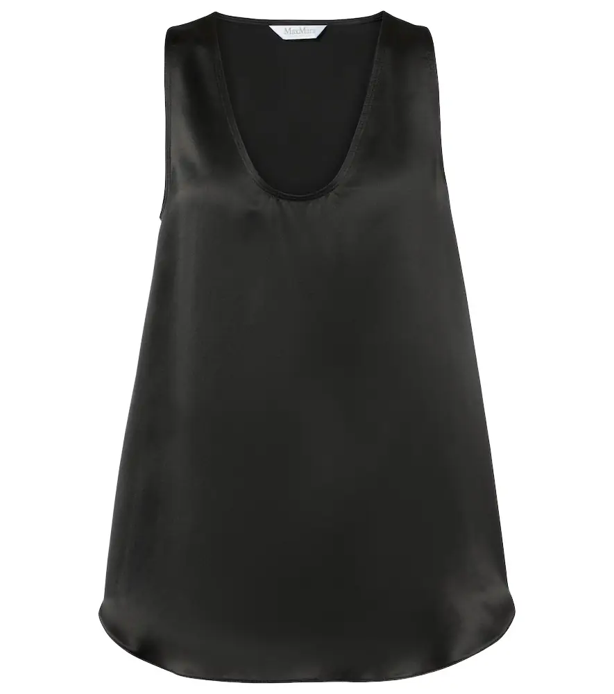 Max Mara Filly silk tank top