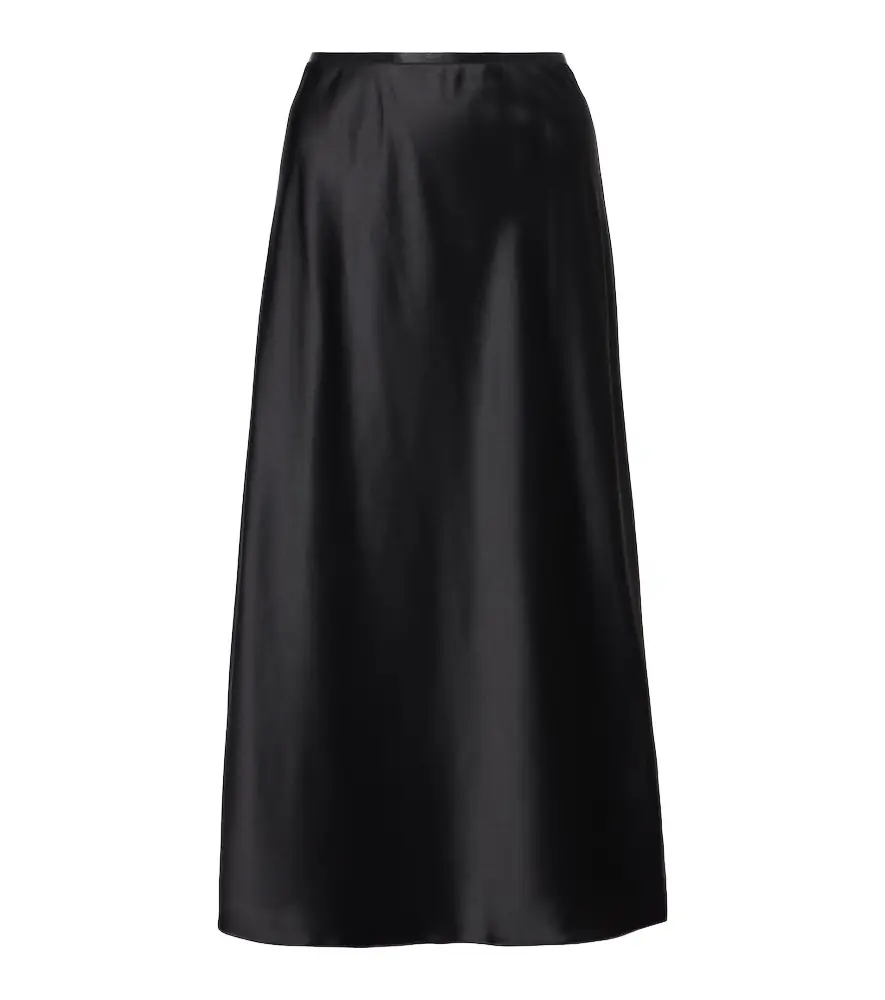 Max Mara Carnet silk satin midi skirt | Image 1 Max Mara Carnet silk satin midi skirt | Image 1