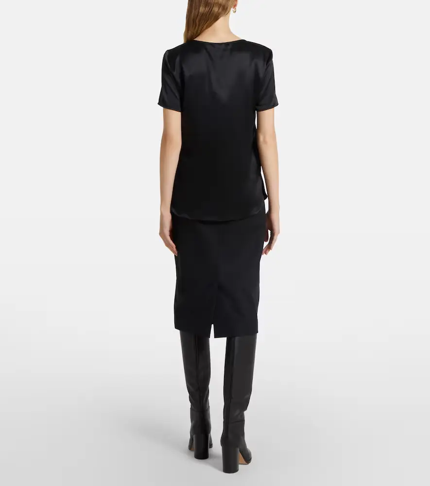 Max Mara Dida silk top | Thumbnail 4 Max Mara Dida silk top | Thumbnail 4