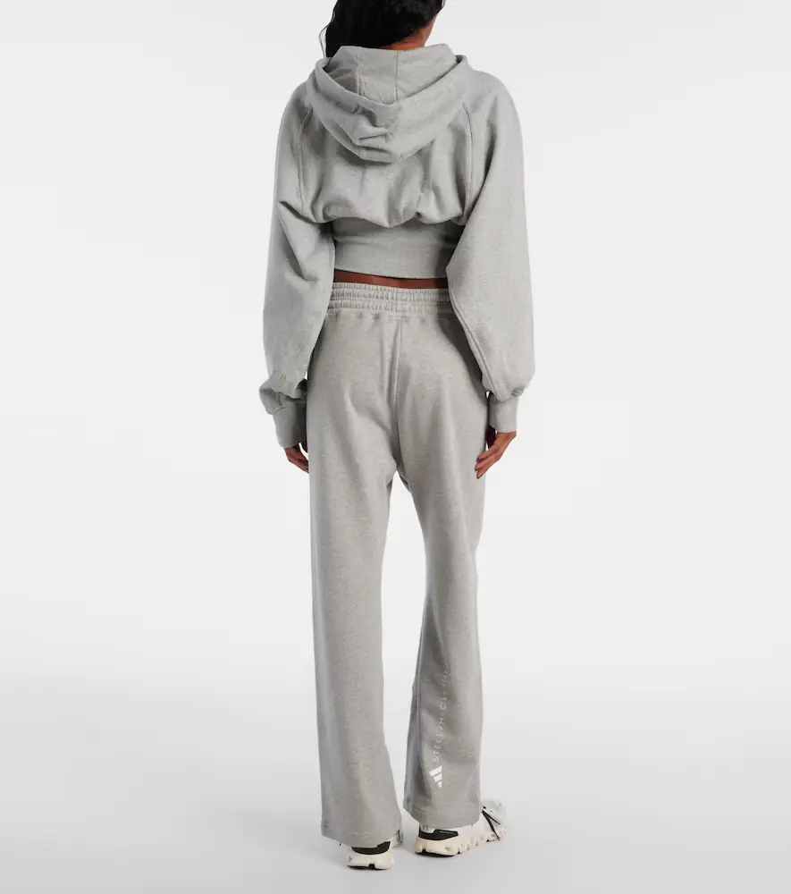 adidas by Stella McCartney Cotton wide-leg sweatpants | Thumbnail 5