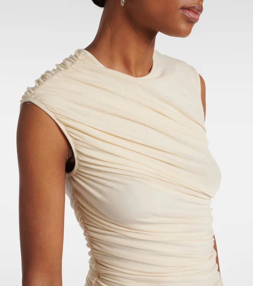 AGOLDE Ester ruched tank top | Thumbnail 4