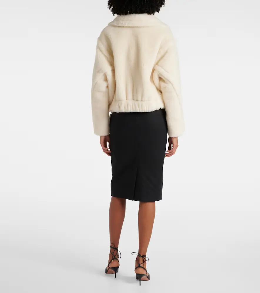Max Mara Oggeri alpaca, wool, and silk teddy coat | Thumbnail 5