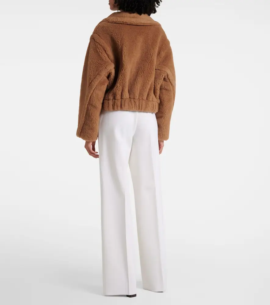 Max Mara Gardone camel hair and silk teddy coat | Thumbnail 3