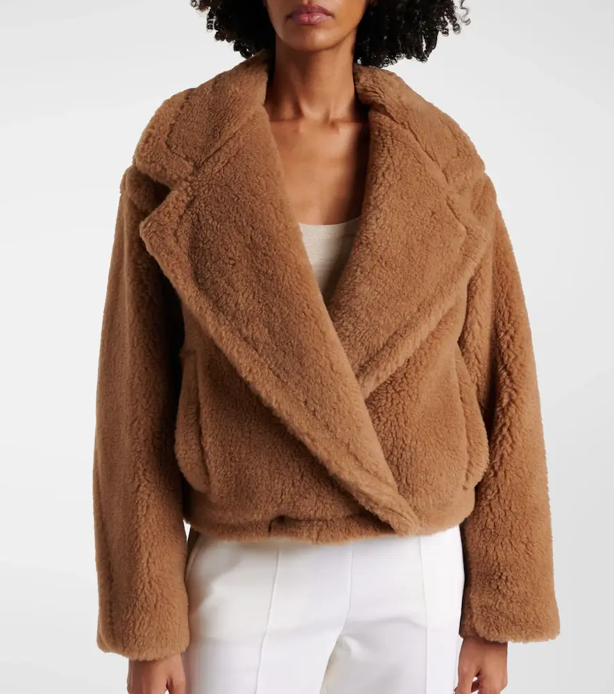 Max Mara Gardone camel hair and silk teddy coat | Thumbnail 4