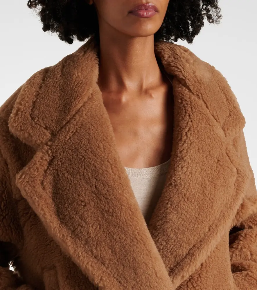 Max Mara Gardone camel hair and silk teddy coat | Thumbnail 5