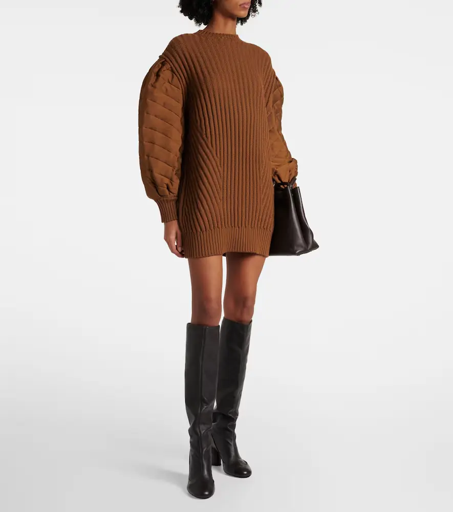 Max Mara Ottuso ribbed-knit virgin wool minidress | Thumbnail 2 Max Mara Ottuso ribbed-knit virgin wool minidress | Thumbnail 2