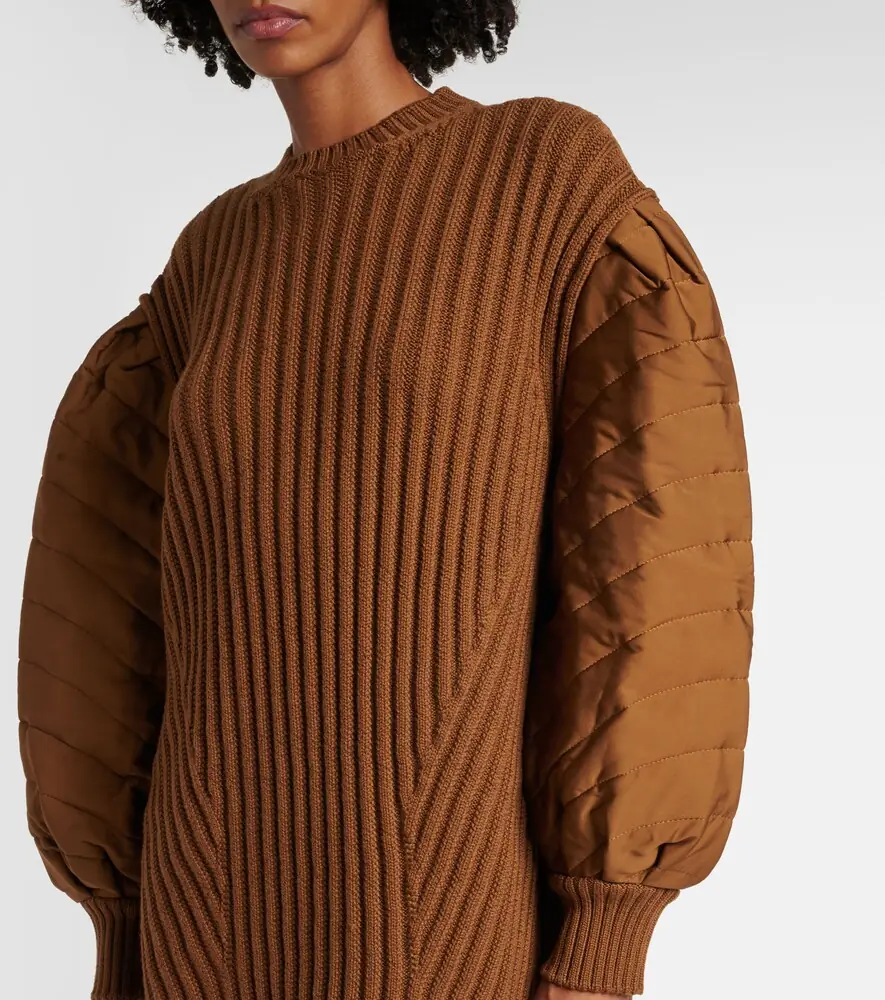 Max Mara Ottuso ribbed-knit virgin wool minidress | Thumbnail 4 Max Mara Ottuso ribbed-knit virgin wool minidress | Thumbnail 4