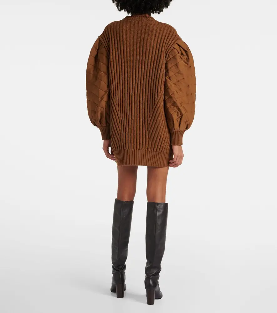Max Mara Ottuso ribbed-knit virgin wool minidress | Thumbnail 5 Max Mara Ottuso ribbed-knit virgin wool minidress | Thumbnail 5