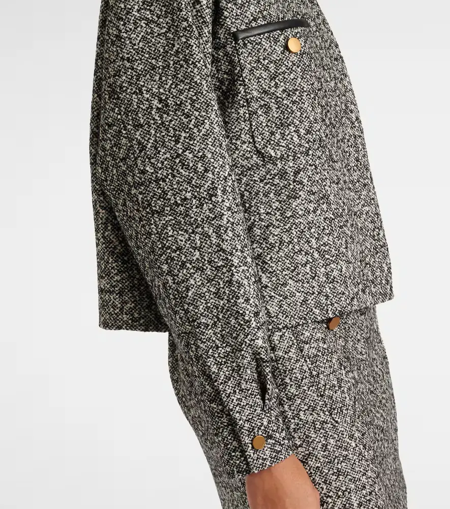 Max Mara Demien wool-blend tweed jacket | Thumbnail 4 Max Mara Demien wool-blend tweed jacket | Thumbnail 4