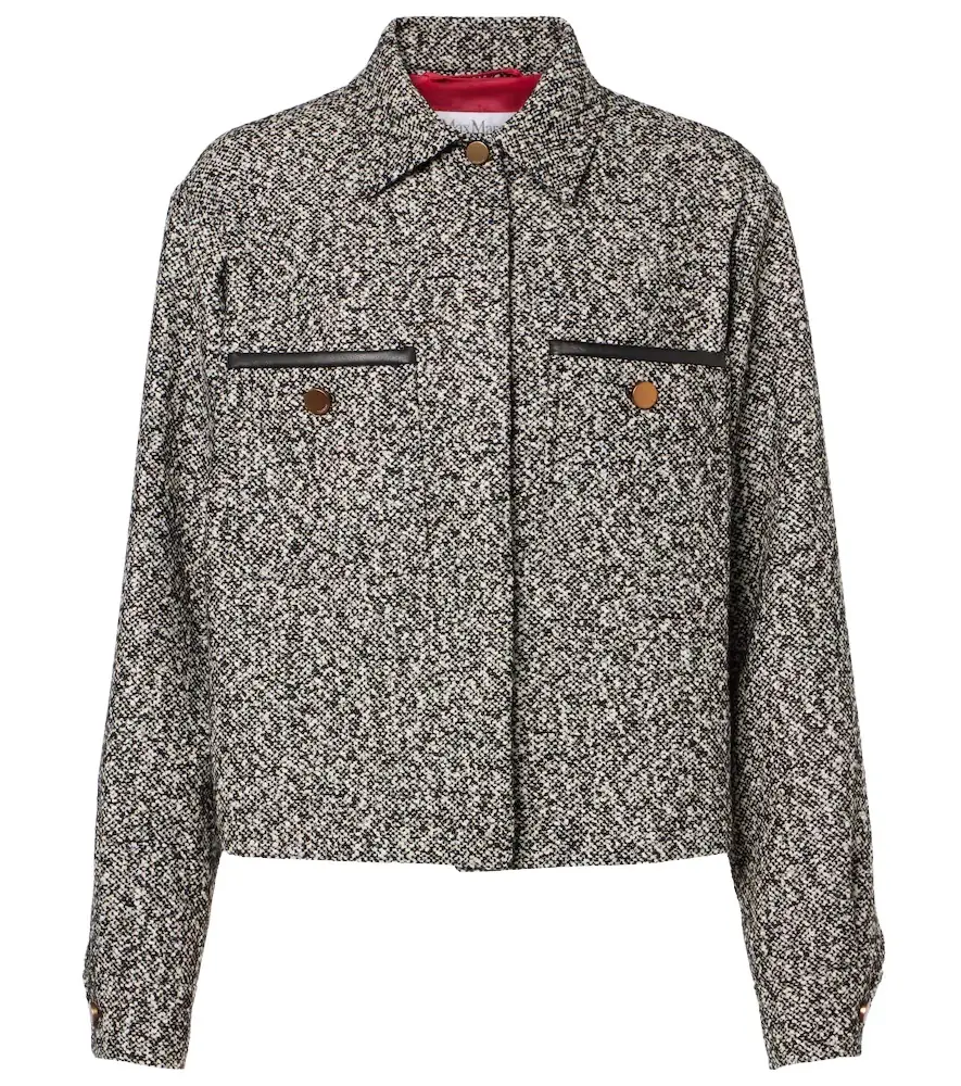 Max Mara Demien wool-blend tweed jacket | Image 1 Max Mara Demien wool-blend tweed jacket | Image 1