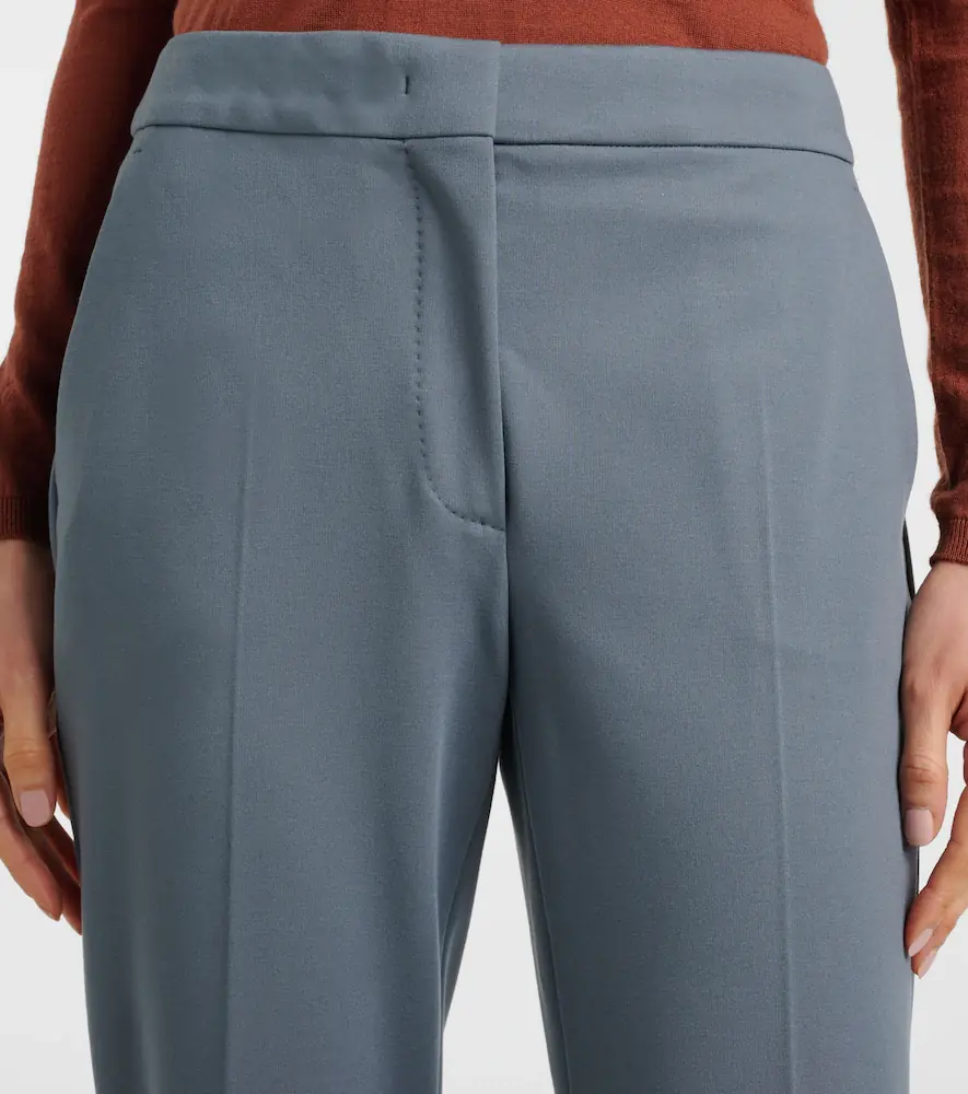 Max Mara Pegno jersey cropped pants | Thumbnail 3 Max Mara Pegno jersey cropped pants | Thumbnail 3