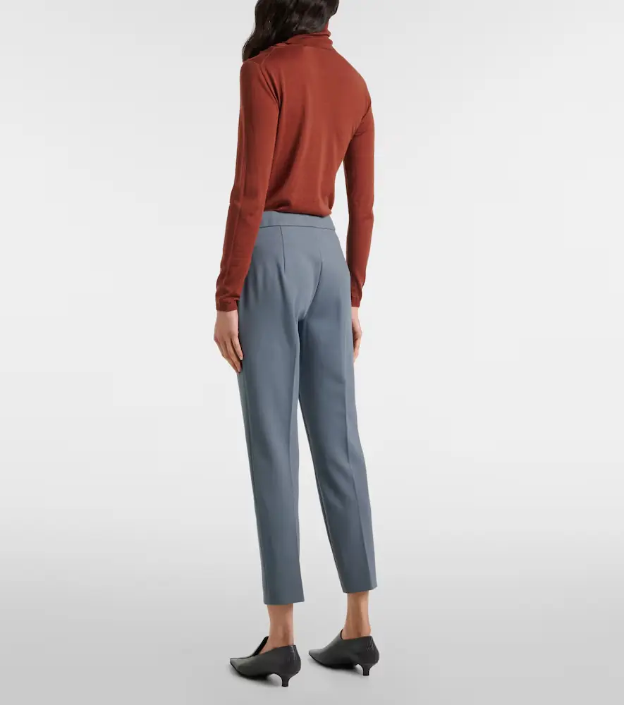 Max Mara Pegno jersey cropped pants | Thumbnail 4 Max Mara Pegno jersey cropped pants | Thumbnail 4