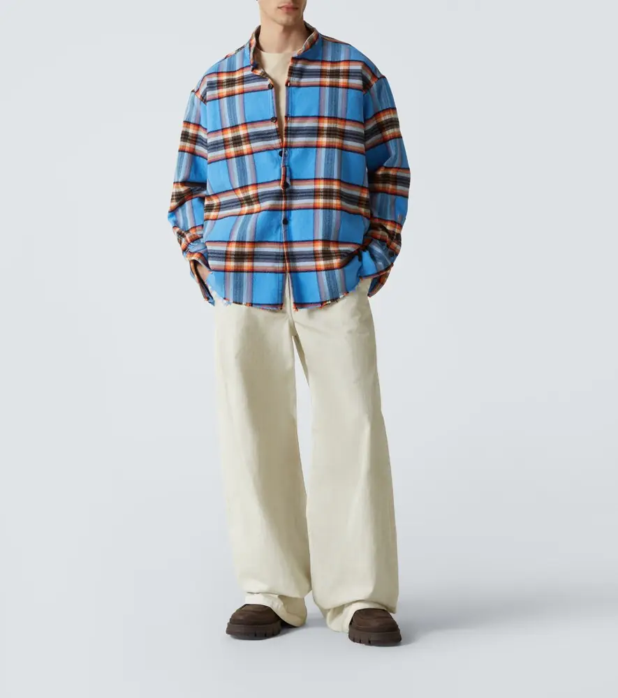 Greg Lauren Plaid cotton shirt | Thumbnail 3