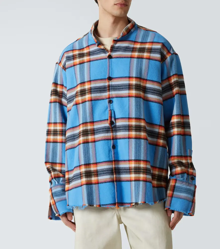 Greg Lauren Plaid cotton shirt | Thumbnail 4