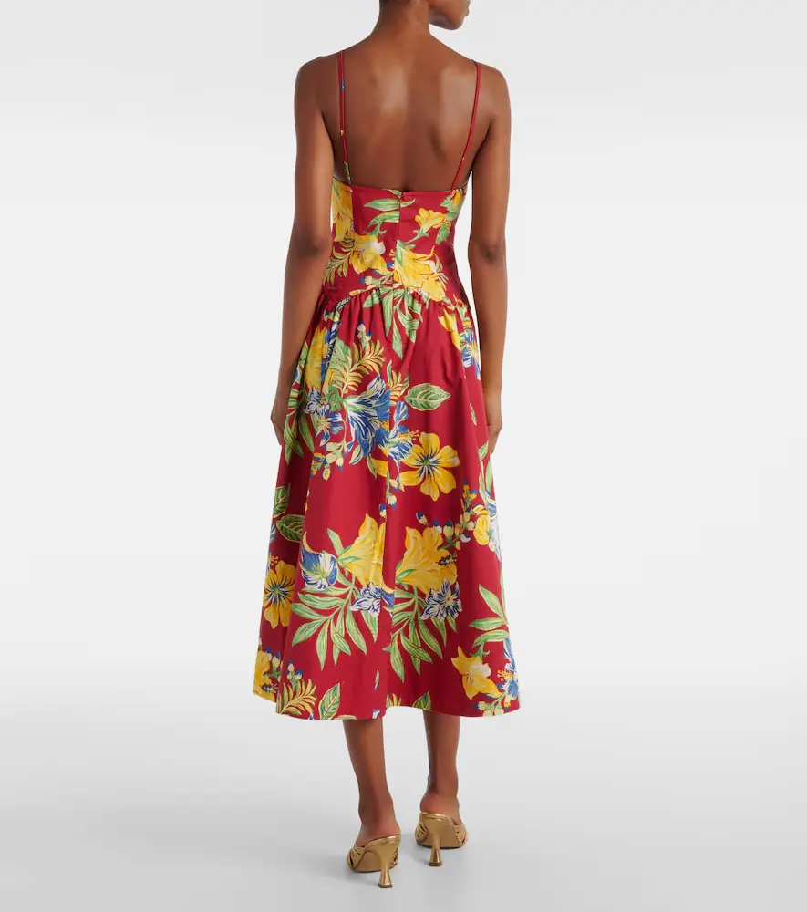 Polo Ralph Lauren Floral cotton midi dress | Thumbnail 3