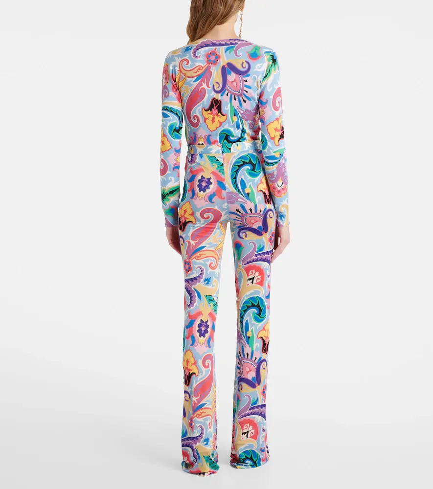 Etro Paisley high-rise flared pants | Thumbnail 4