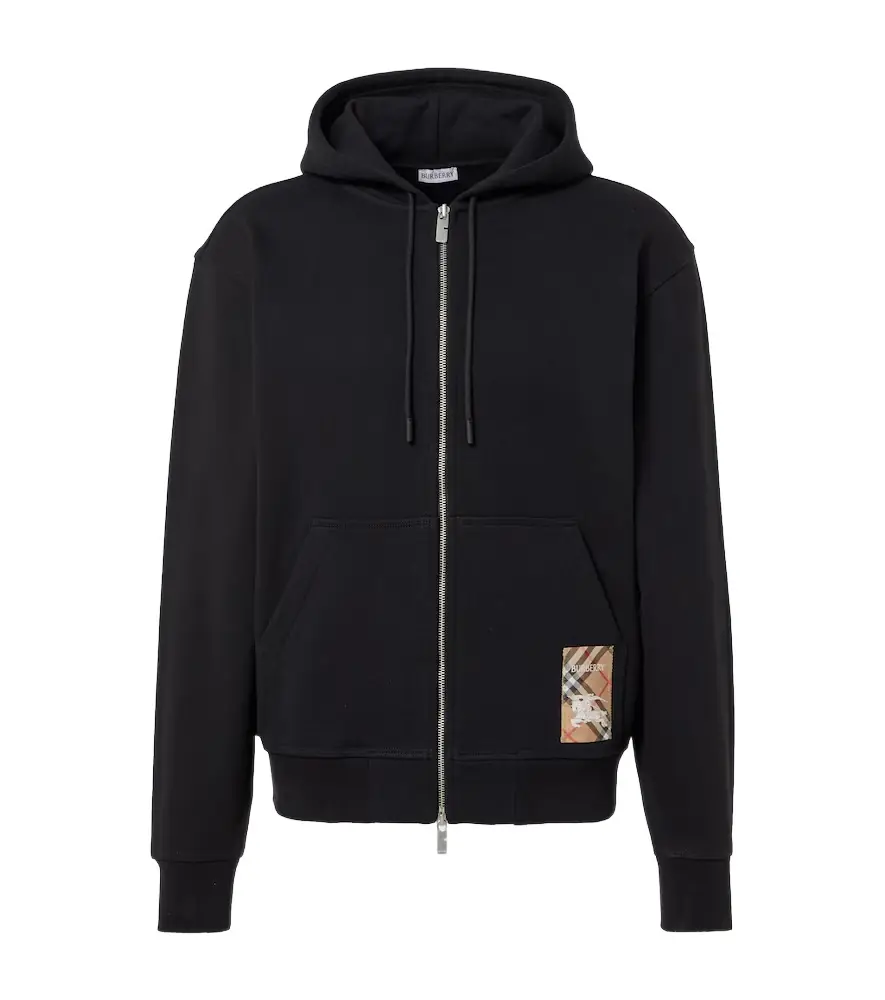 EKD zip-up cotton jersey hoodie EKD zip-up cotton jersey hoodie