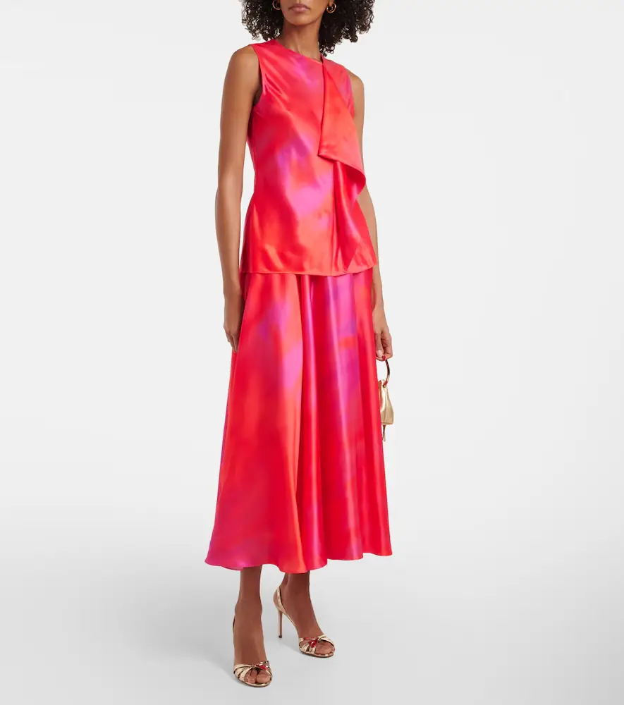 Roksanda Kiara printed draped top | Thumbnail 2 Roksanda Kiara printed draped top | Thumbnail 2