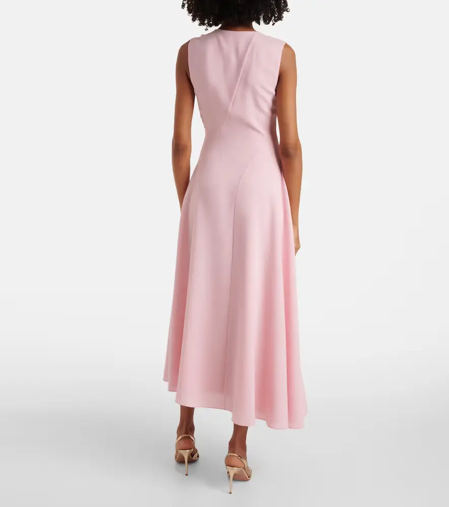 Roksanda Miral asymmetric satin midi dress | Thumbnail 2 Roksanda Miral asymmetric satin midi dress | Thumbnail 2