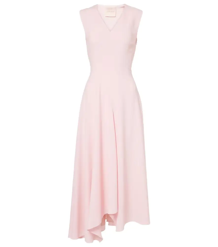 Roksanda Miral asymmetric satin midi dress | Image 1 Roksanda Miral asymmetric satin midi dress | Image 1