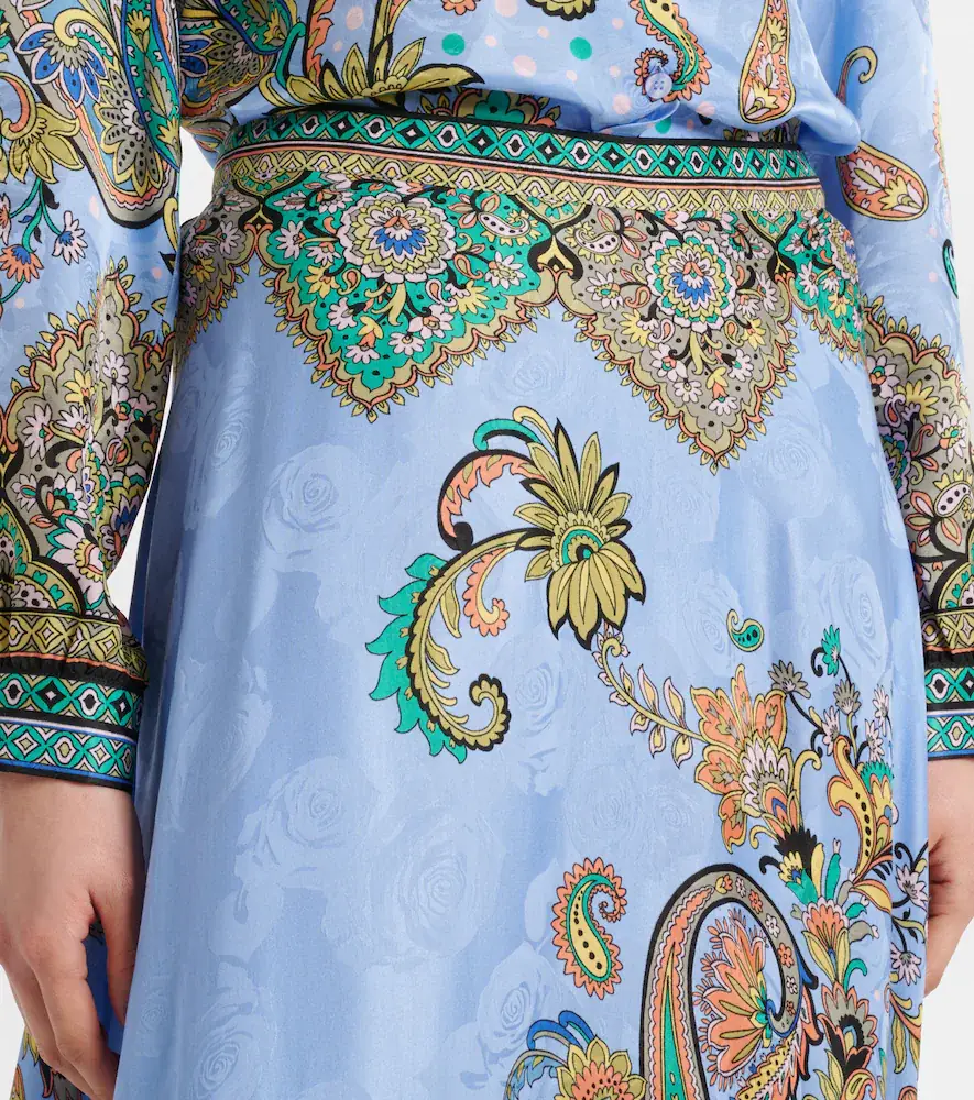 Etro Floral silk crêpe de chine maxi skirt | Thumbnail 2 Etro Floral silk crêpe de chine maxi skirt | Thumbnail 2