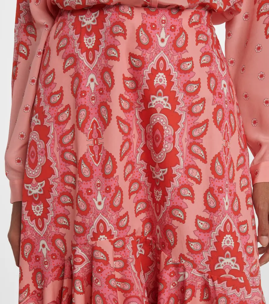 Etro Paisley asymmetric cotton midi skirt | Thumbnail 2 Etro Paisley asymmetric cotton midi skirt | Thumbnail 2