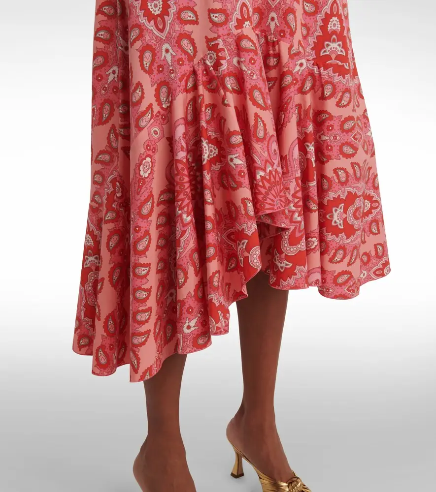 Etro Paisley asymmetric cotton midi skirt | Thumbnail 3 Etro Paisley asymmetric cotton midi skirt | Thumbnail 3