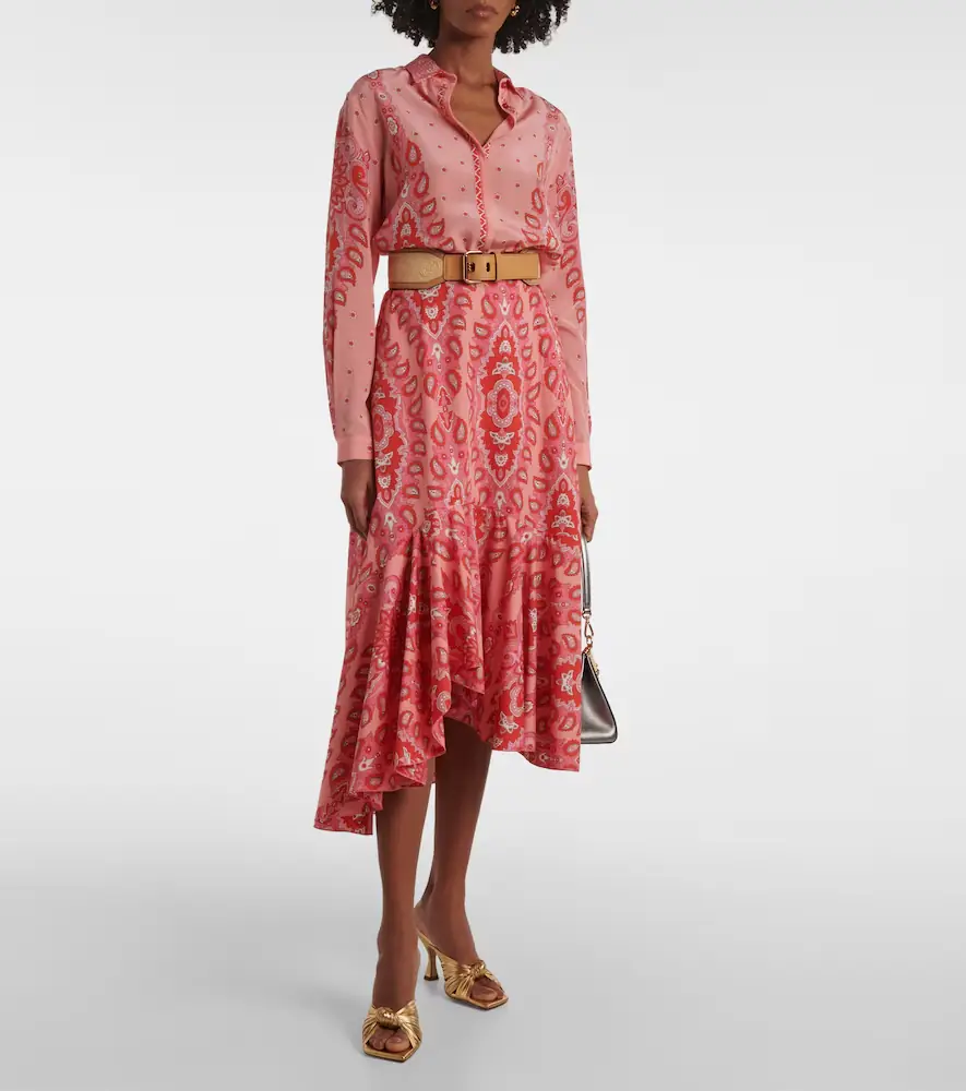 Etro Paisley asymmetric cotton midi skirt | Thumbnail 5 Etro Paisley asymmetric cotton midi skirt | Thumbnail 5