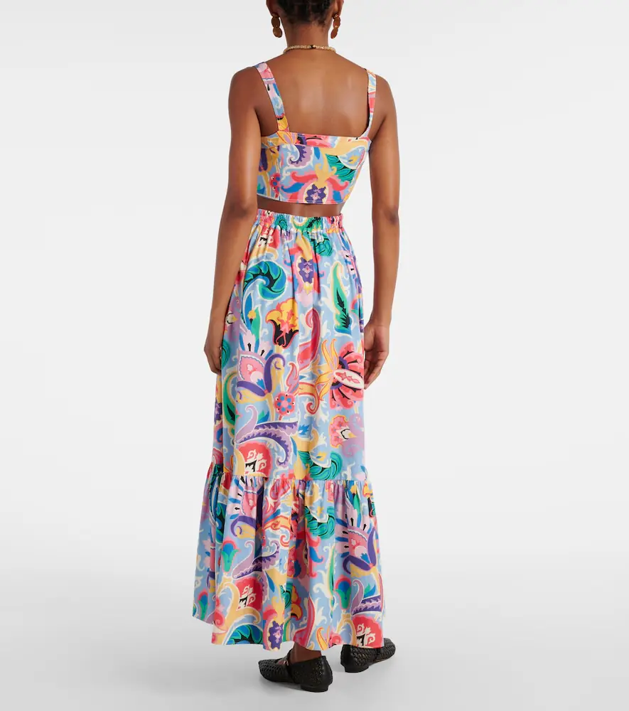 Etro Printed cotton maxi skirt | Thumbnail 4