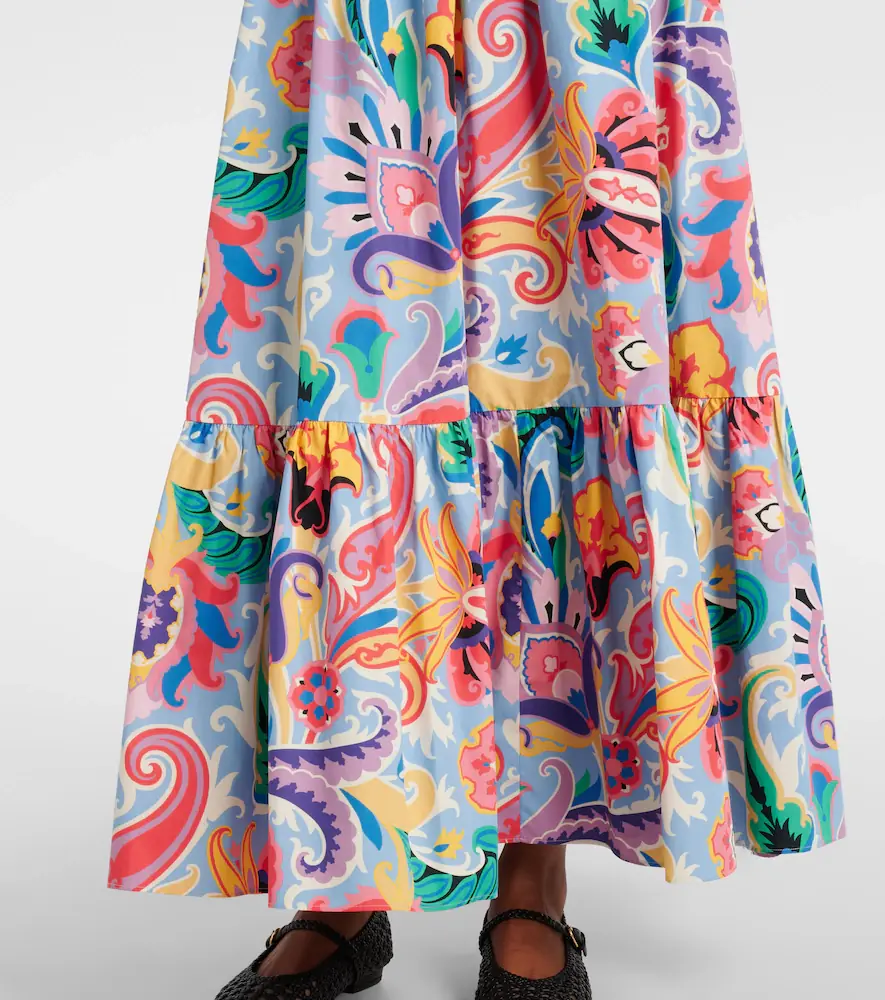 Etro Printed cotton maxi skirt | Thumbnail 5
