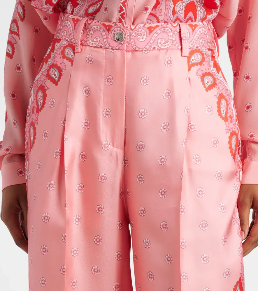 Etro Paisley silk straight pants | Thumbnail 2 Etro Paisley silk straight pants | Thumbnail 2