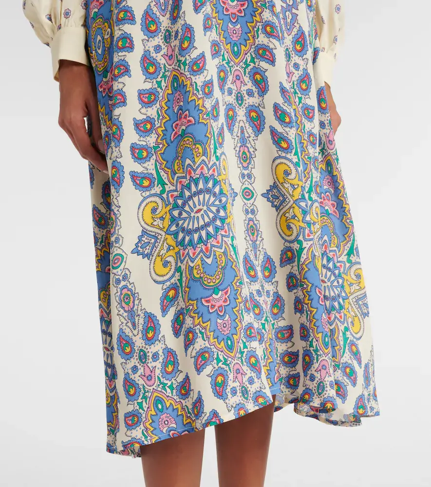 Etro Paisley crêpe de chine midi dress | Thumbnail 2