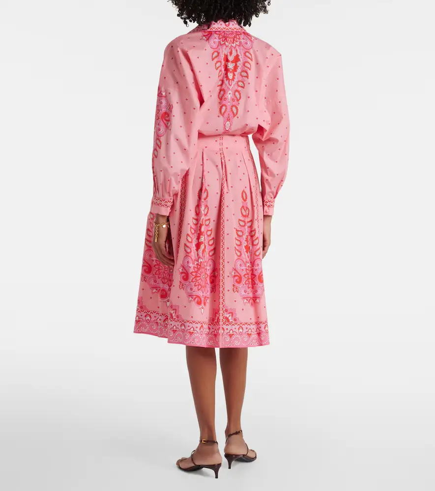 Etro Printed cotton-blend midi dress | Thumbnail 6 Etro Printed cotton-blend midi dress | Thumbnail 6