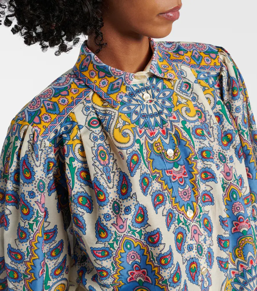 Etro Paisley cotton and silk shirt | Thumbnail 3
