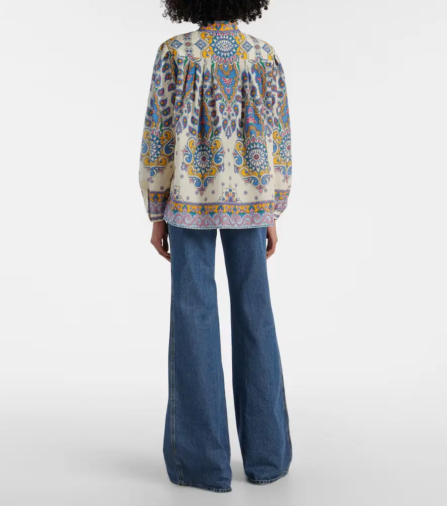 Etro Paisley cotton and silk shirt | Thumbnail 4