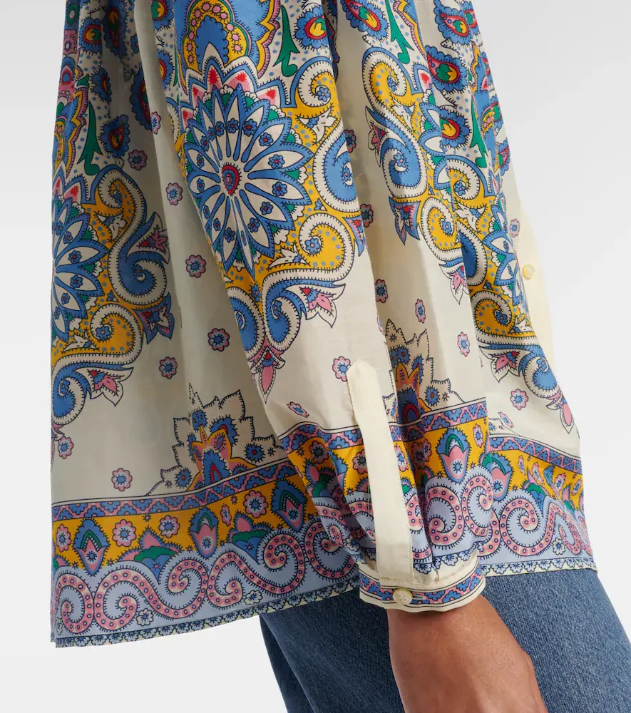 Etro Paisley cotton and silk shirt | Thumbnail 5