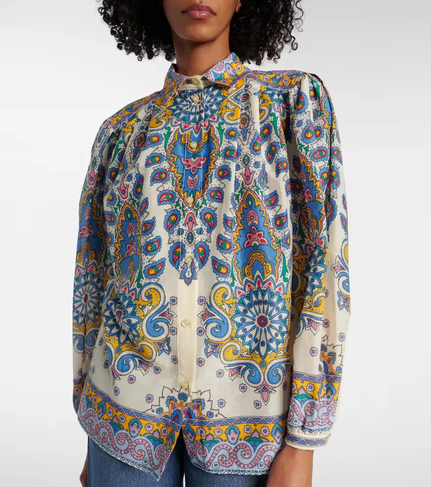 Etro Paisley cotton and silk shirt | Thumbnail 6