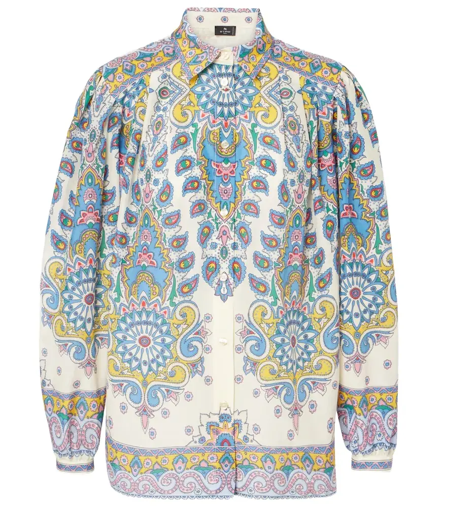 Etro Paisley cotton and silk shirt