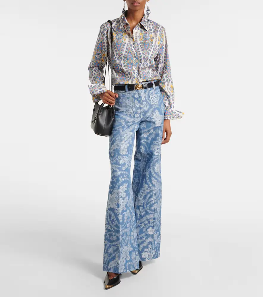 Etro Printed cotton-blend shirt | Thumbnail 2 Etro Printed cotton-blend shirt | Thumbnail 2