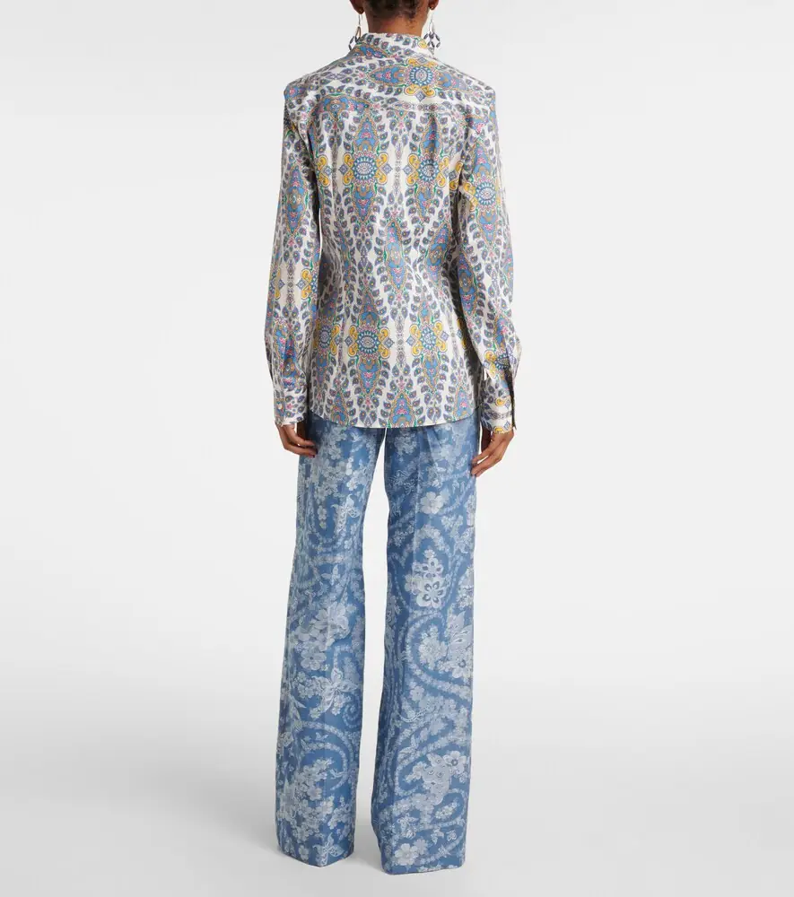 Etro Printed cotton-blend shirt | Thumbnail 4 Etro Printed cotton-blend shirt | Thumbnail 4