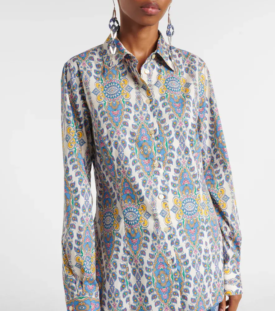 Etro Printed cotton-blend shirt | Thumbnail 6 Etro Printed cotton-blend shirt | Thumbnail 6