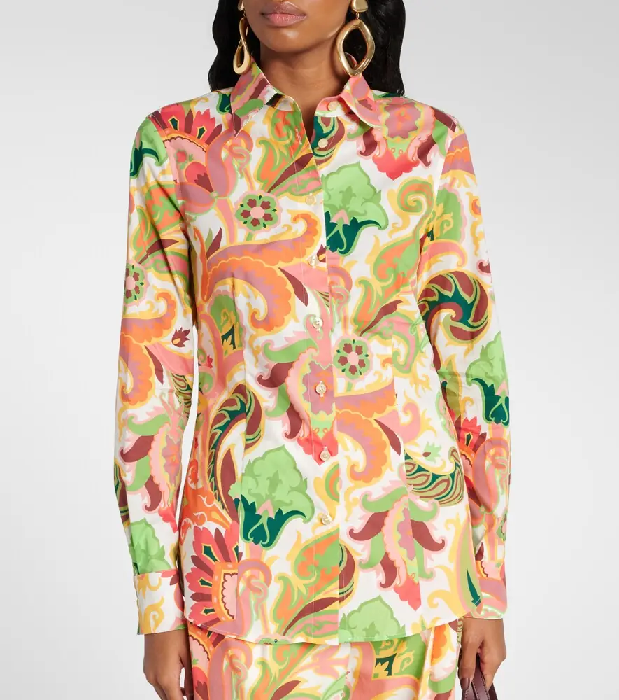 Etro Paisley cotton-blend poplin shirt | Thumbnail 3 Etro Paisley cotton-blend poplin shirt | Thumbnail 3