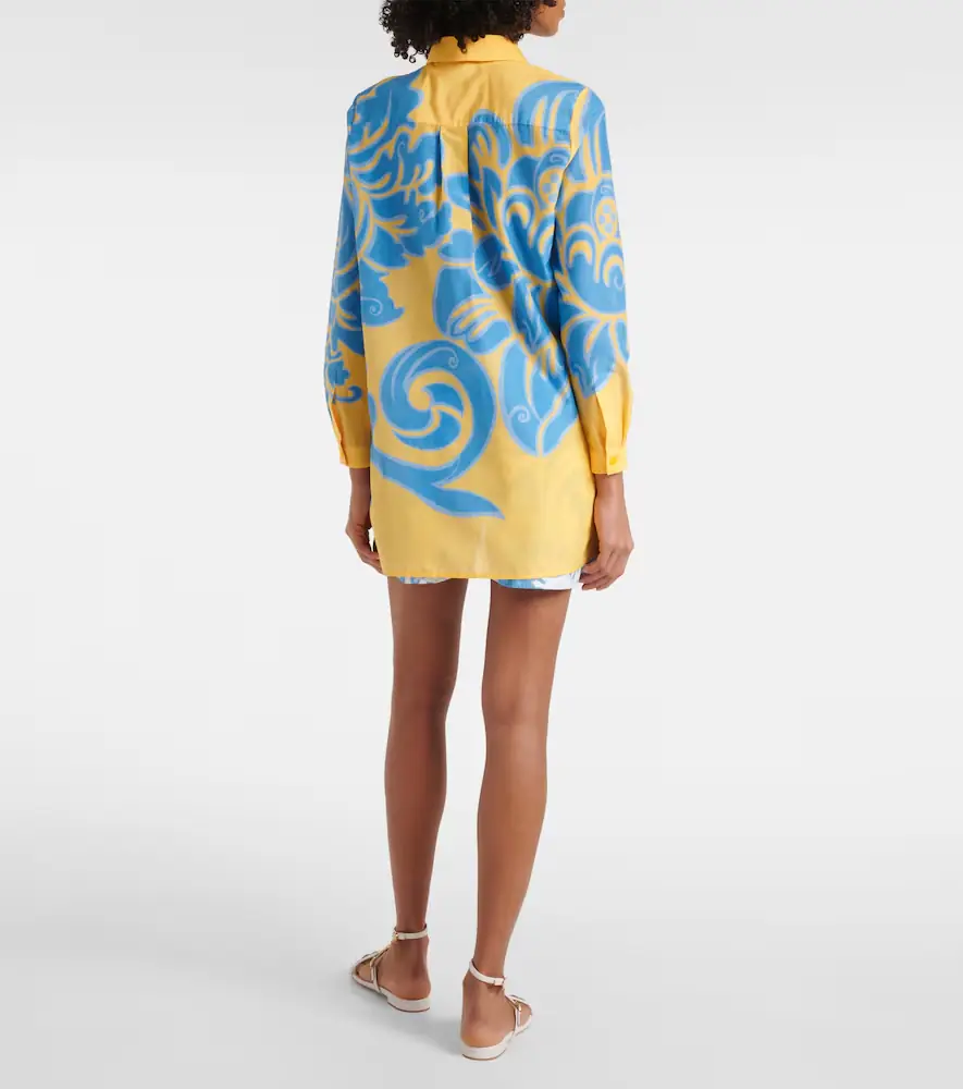 Etro Printed cotton and silk shirt | Thumbnail 5