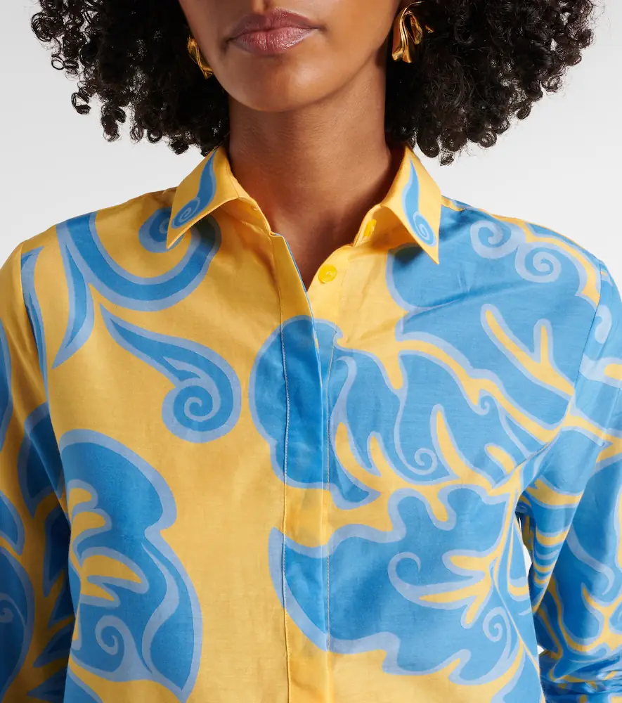 Etro Printed cotton and silk shirt | Thumbnail 6